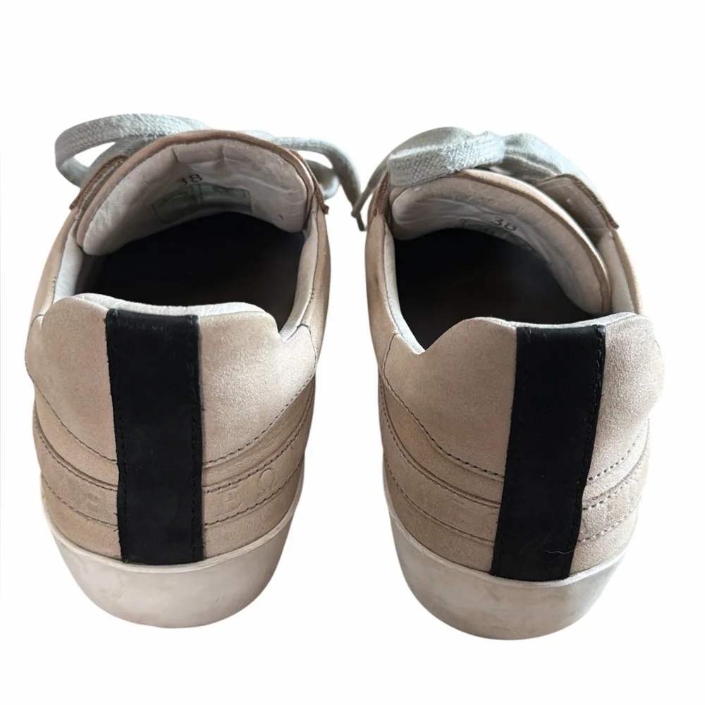 Women’s Olympus Low Top Sneakers Desert Sand Nubuck Leather